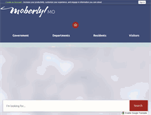 Tablet Screenshot of cityofmoberly.com